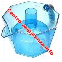 CONTENITORE ACQUA BLU TRASPARENTE